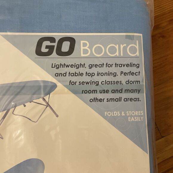 Sullivans Blue Go Board Portable Folding Ironing Board NEW College Travel - Picture 7 of 10